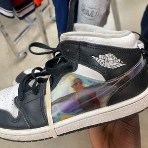 Jordan Black and White Sneakers with Iconic Design